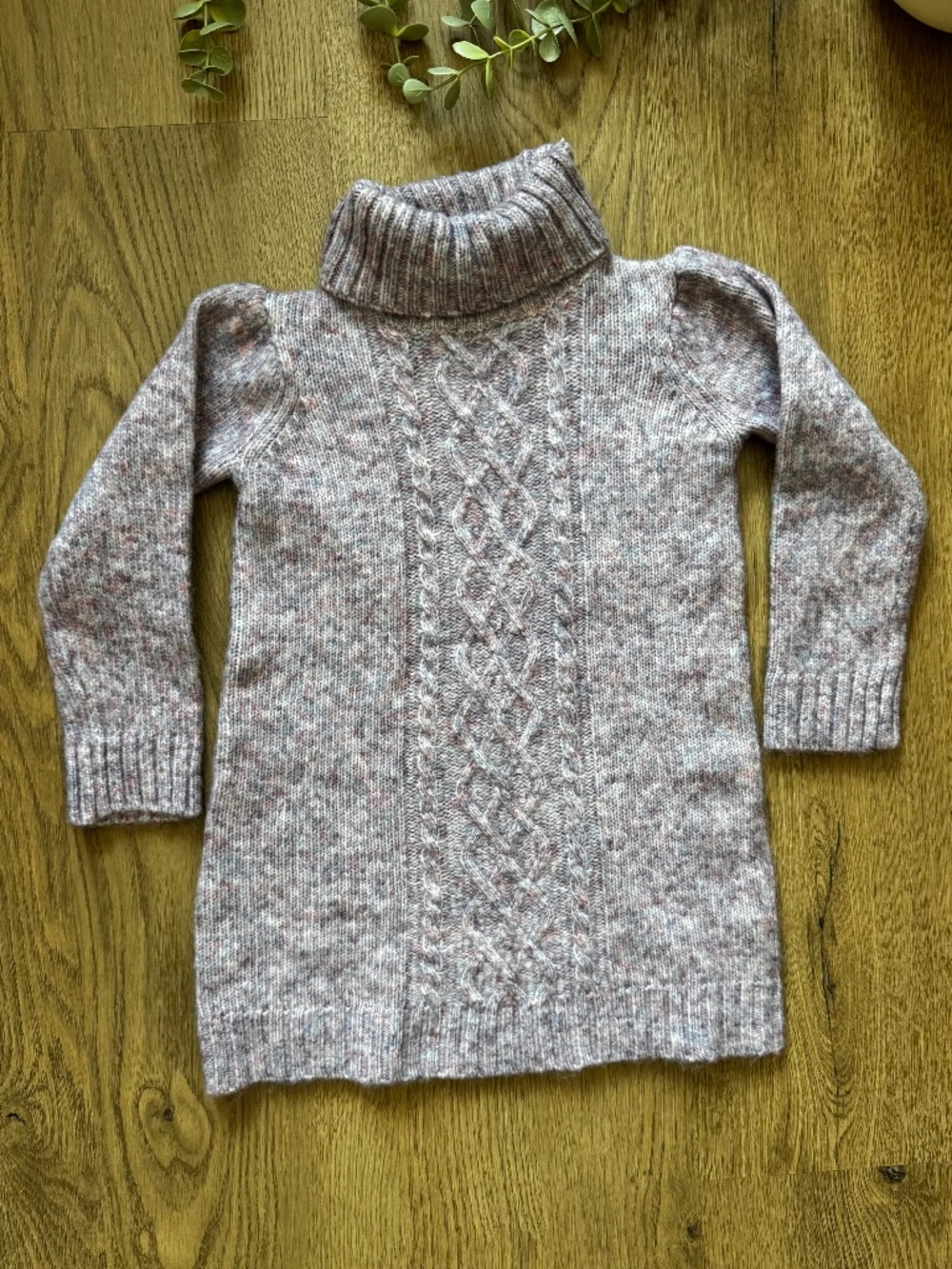 Janie and Jack Girls 2T Cable Knit Turtleneck Sweater Dress